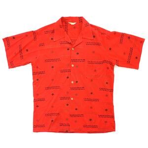 Vintage 70s Hookano Brand Aloha Hawaiian Shirt Men's Medium